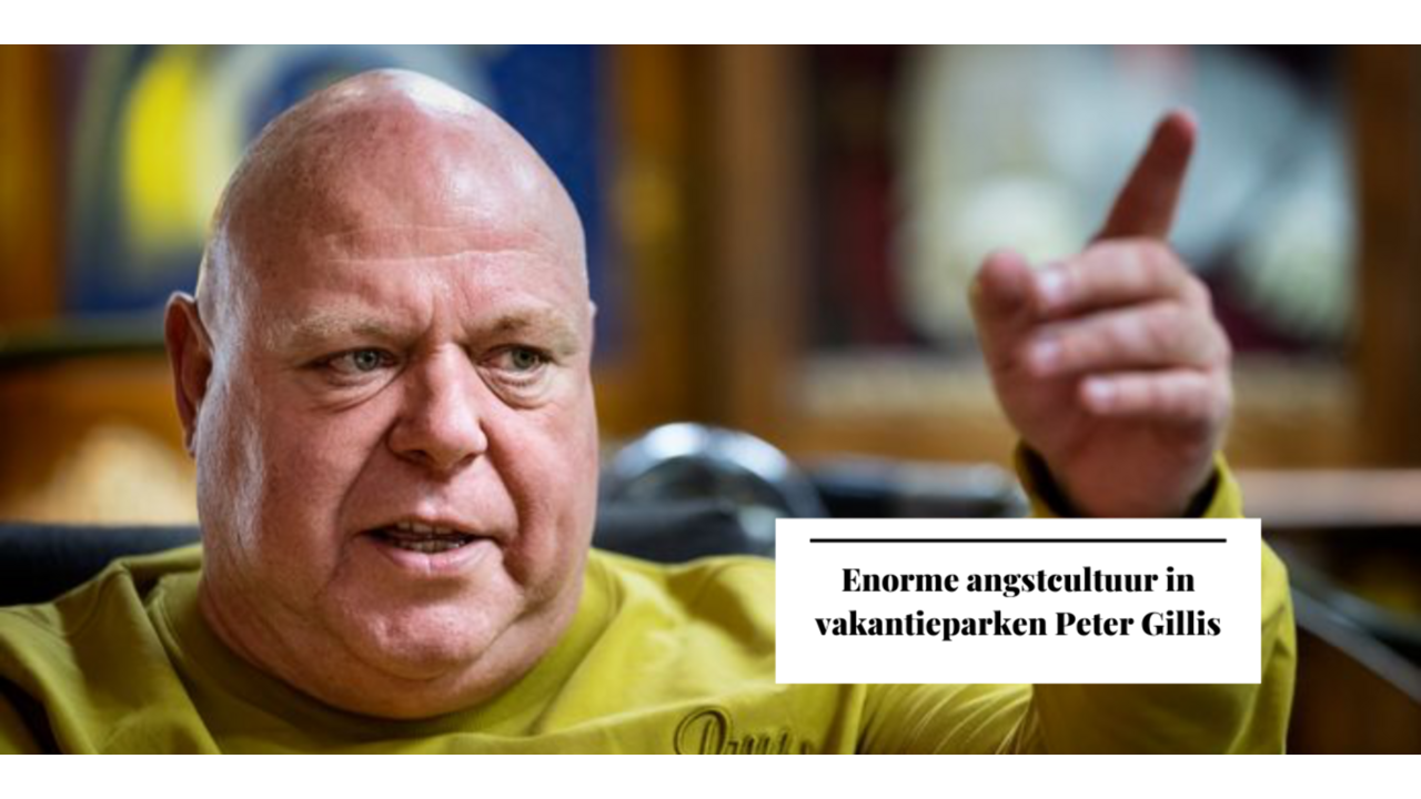 Illustratie voor: Bezoekers vakantieparken over Peter Gillis: ‘Hij knijpt ons uit’