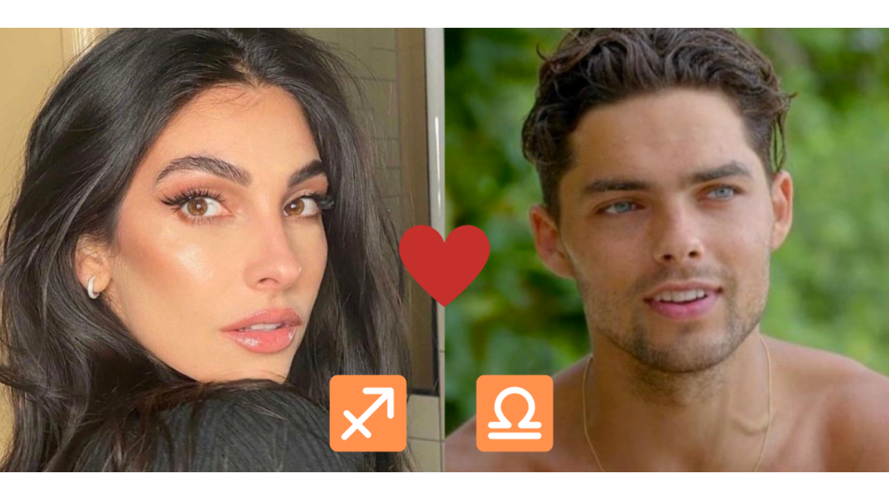 Illustratie voor: Passen Anna Nooshin en Thijs Boermans bij elkaar volgens de sterren?