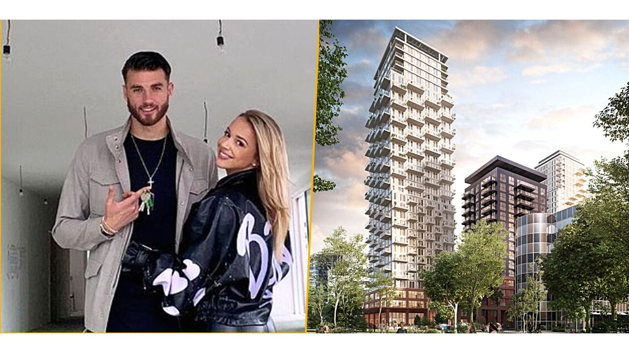 Illustratie voor: Dit is de woning van Emma Heesters en Wesley Hoedt